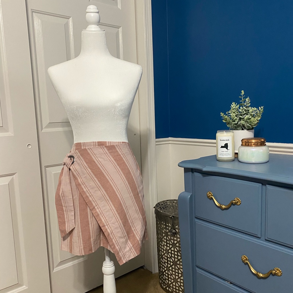 Free People Modern Mauve Tie Skirt Nwt
